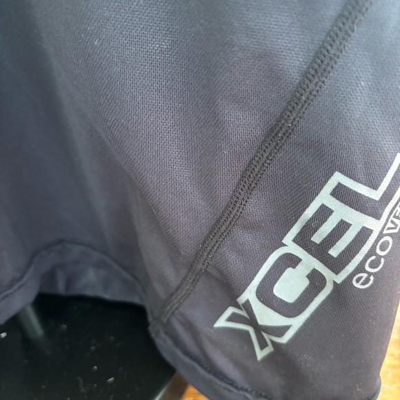 XCEL ecoVENTX UV Protection 30+ Men's Black Rash Guard Short Sleeve Blk Shirt - Picture 5 of 7